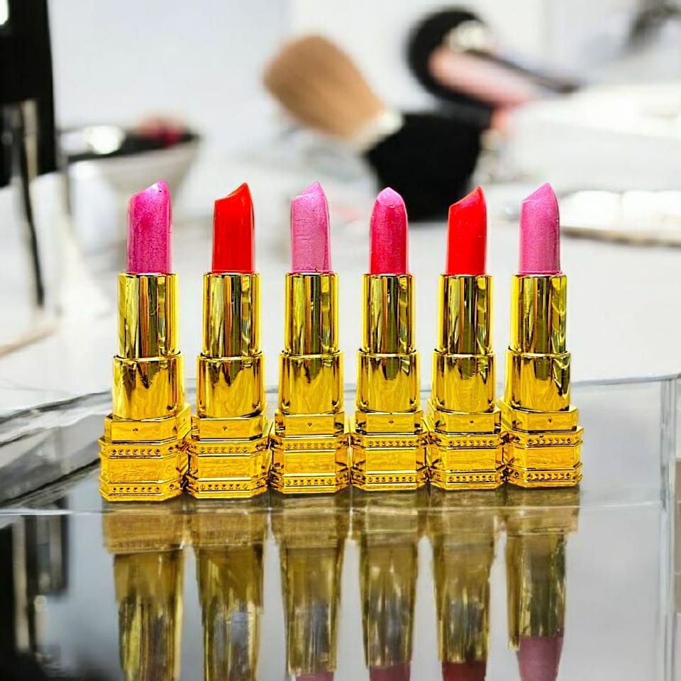 Matte Velvet Lipstick Set Of 6 – Richly Pigmented Shades Of Pink With Soft