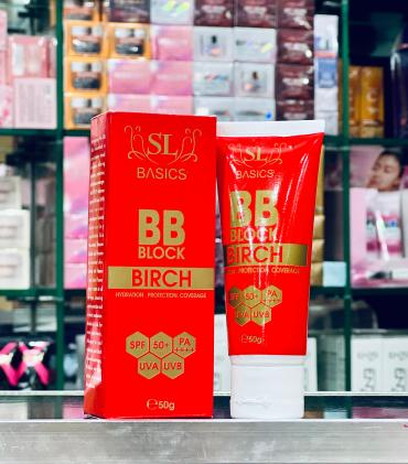 SL Basics BB Block SPF 50+ Tinted Sunscreen – Hydrating & Protective BB Cream with Vitamin E & Lotus Extract (50ml) - Image 2