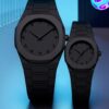Black Aura Couple Watch – Elegant Matching Timepieces