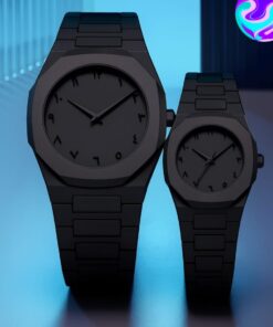 Black Aura Couple Watch – Elegant Matching Timepieces