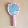classic handheld makeup mirrors cosmetics sculpture painting decor mirror home decor .. wooden style pocket and purse mirror (Random color) - Image 5