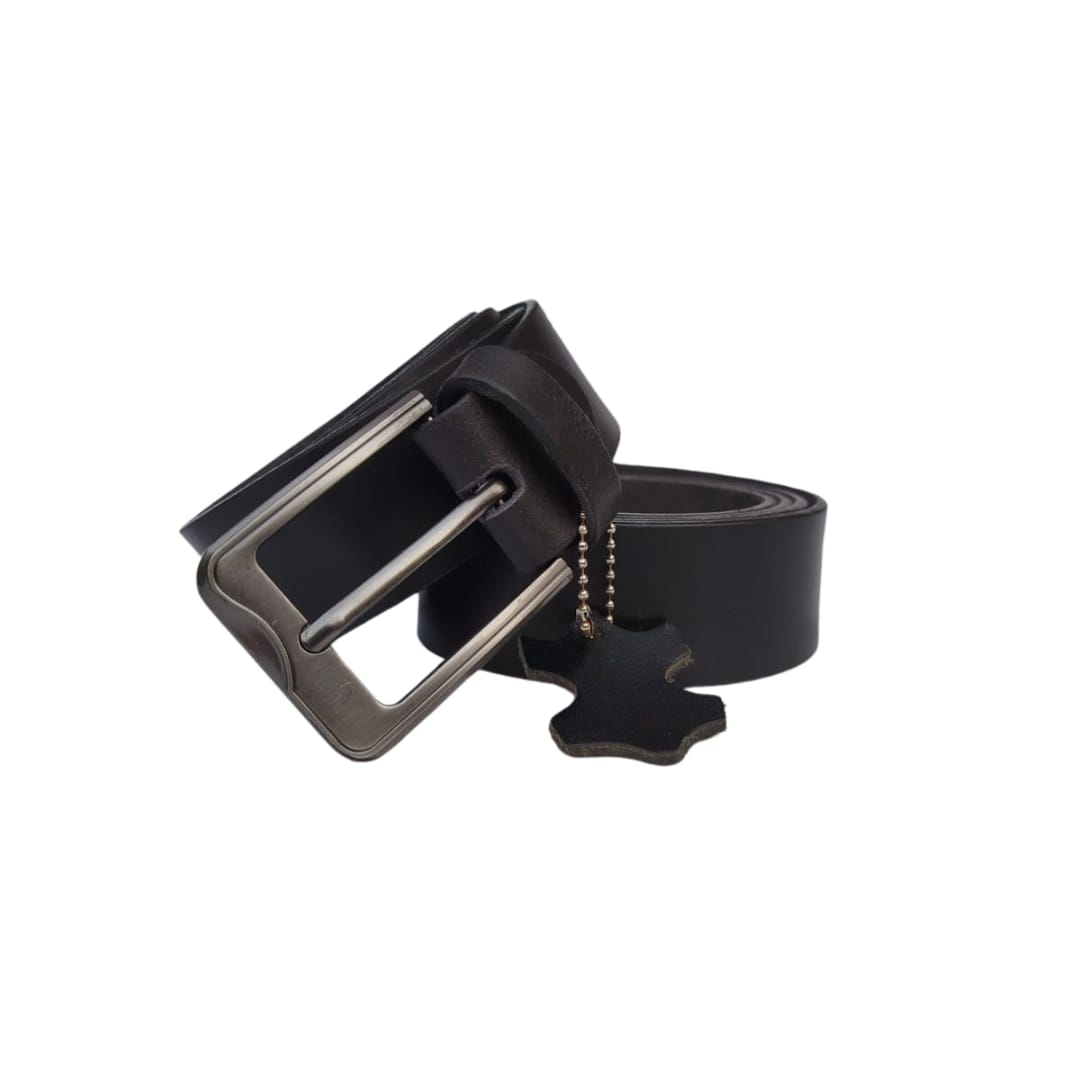 Men buffalo leather belt | Waist Belt for boys & Mens (Black) - Image 4