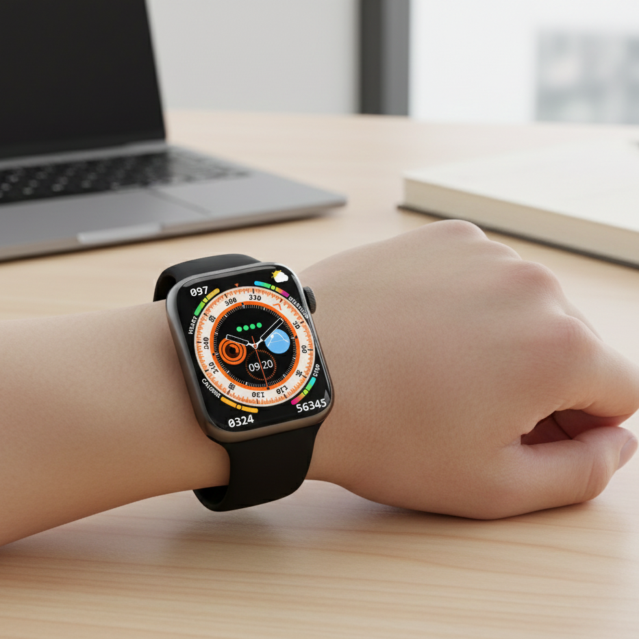 HOTTU Smart Watch Hot 8 Pro | 2.02" HD IPS LED Display | Water Resistant | Heart Rate & Music Control | Android Compatible - Image 3