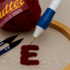 Scissors & Tools – Complete Handcraft Embroidery Set (Maroon Yarn)