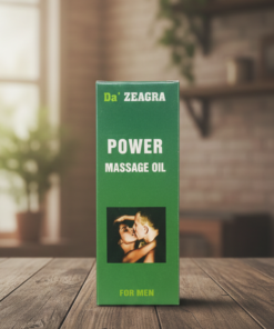 Da’ Zeagra Power Massage Oil for Men | Warming Body Massage Oil for Relaxation, Stamina & Intimate Wellness( 50ml)