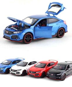 Honda Civic Type-R Racer Die-Cast Model Car | 6-Inch Alloy Toy Car with Sensor Touch (Random Color)