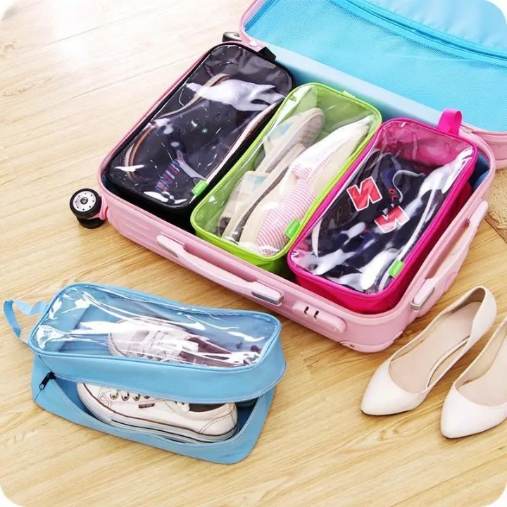 Waterproof Travel Shoe Bag – Portable Ventilated Gym Organizer for Sports Shoes