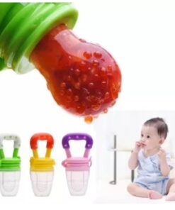 Baby Solid Baby Fruit Pacifier Nepel Fresh Fruit Feeder Infant Teething Toy Nibbler Teether Pacifier Safe Silicone Pacifier (Random Color)