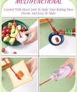 3 pcs Mini Silicone Telescopic Spatula and Scooping Spoon