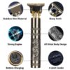 (metal Body) T9 Electric Shaver Man Cordless Hair Beard Trimmer For Men Haircut Shaving Machine Tools Barber Accessories - Image 2