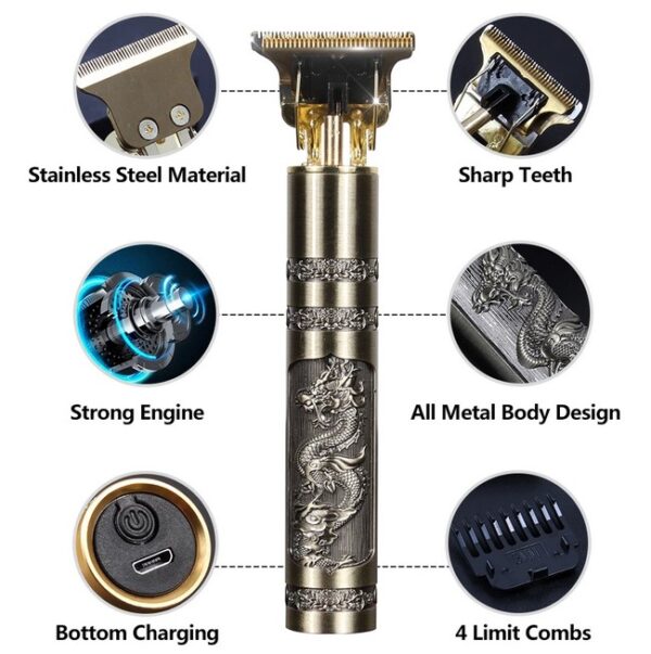 T9 (Metal ) TRIMMER Professional Hair and Beard Trimmer - Image 2