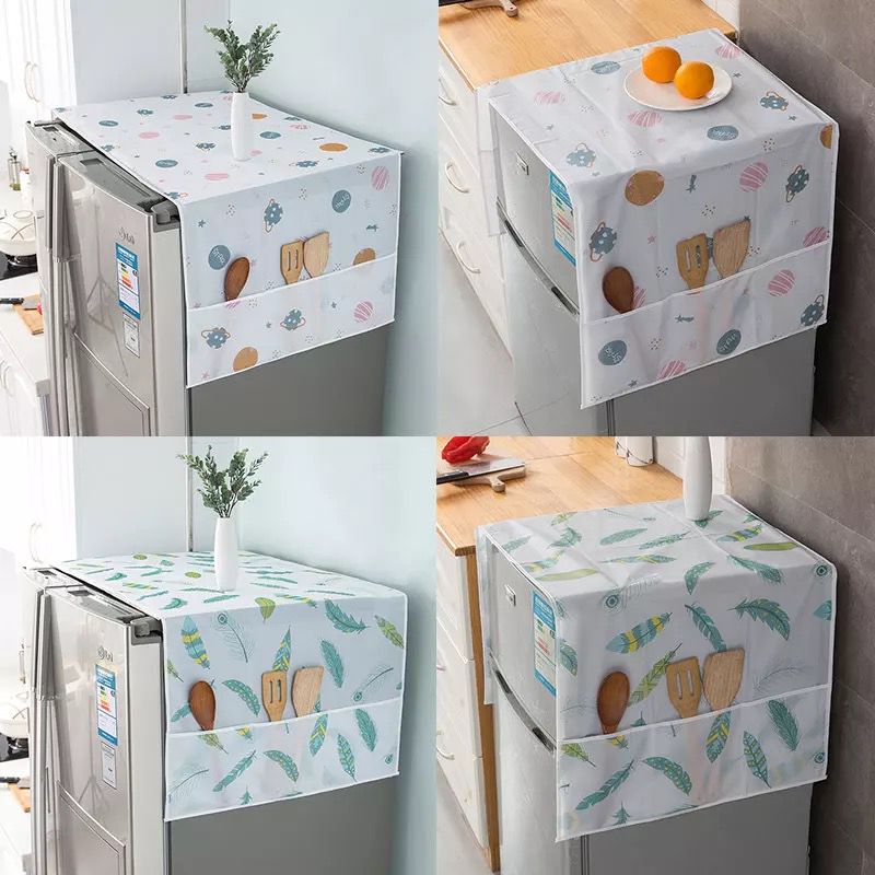 Anti-dust Waterproof Oil-proof Refrigerator Fridge Cover (Random Design)Made in china - Image 5
