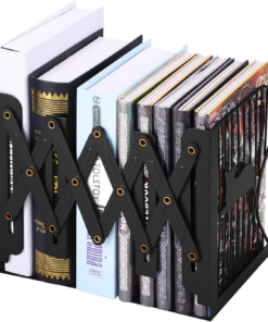 1 Pc Desktop Adjustable Bookends-Retractable Book Stand-Nonslip-for Decorative Bookends ( Random Color)