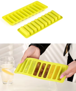 1 PC 10 Grids Silicone Ice Cube Tray for Water Bottle Ice Cream Pudding Maker Mold (Random Color)