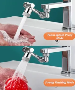 Rotation Faucet Sprayer Head Universal 1080Rotatable Bathroom Washbasin Tap Splash Filter Water Saving Bubbler Nozzle (Without Box)