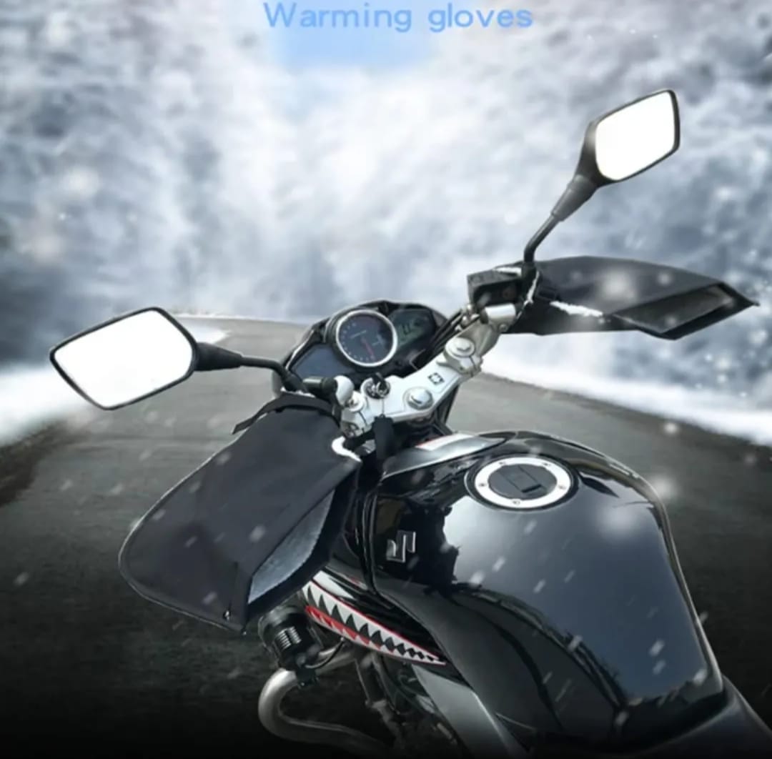 1 pair Universal Handle Gloves For Bike – Winter Motorcycle Riding Gloves