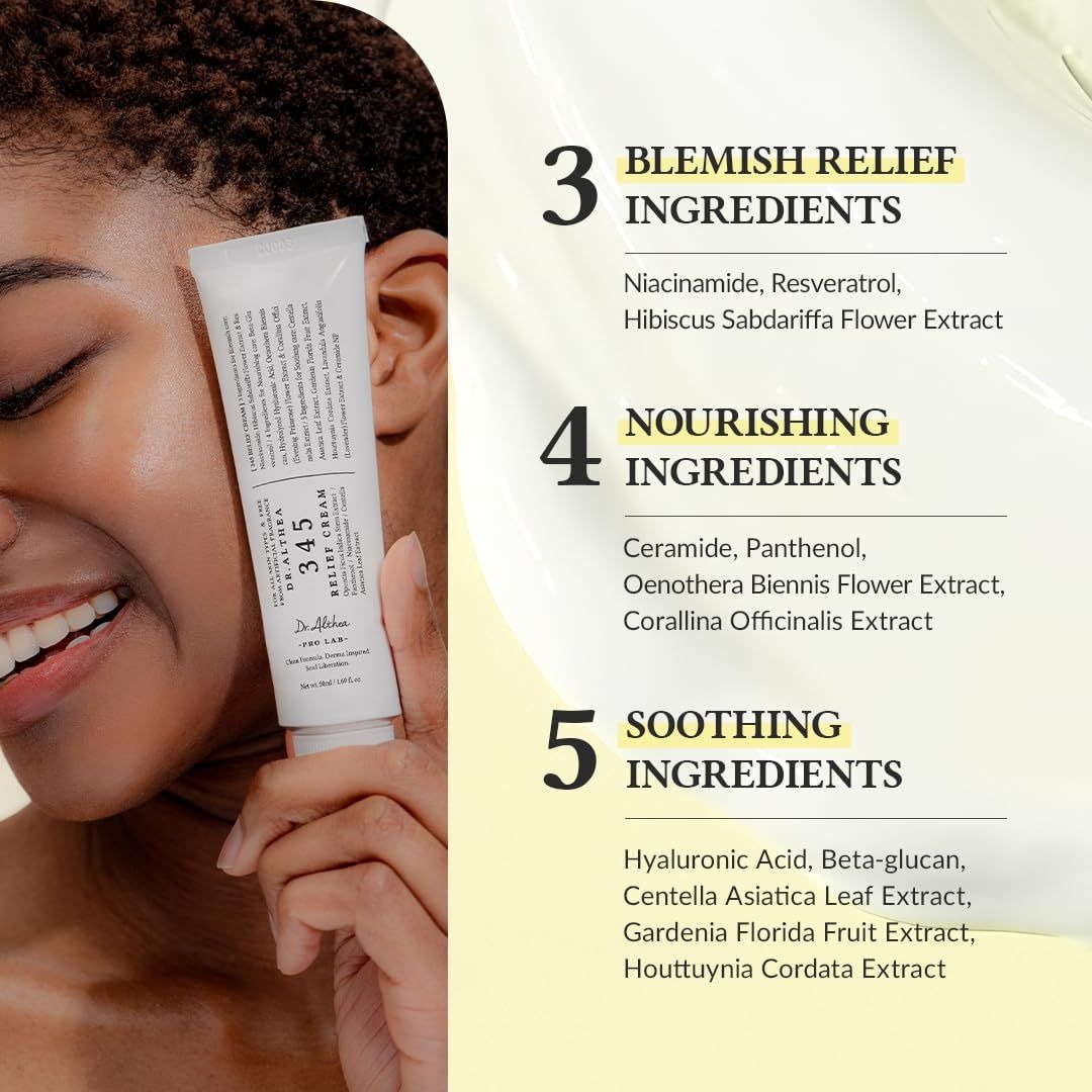 Dr Althea 345 Relief Cream Providing Gentle Care Soothing Formula Everyday Skin Relief Support - 50ML - Image 4