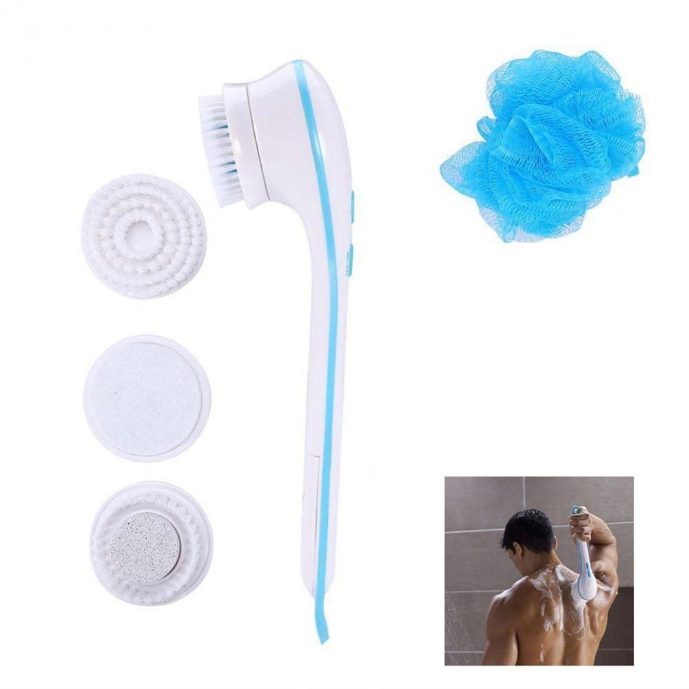 Electric Shower Brush 5-in-1 Spin Spa – Cell Operated Full Body Cleansing & Exfoliating Brush - Image 4