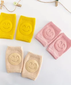 02 Pcs ( Pair ) - Soft & Protective Baby Knee Pads - Cushioned Support for Crawling Infants & Active Toddlers - Random Color