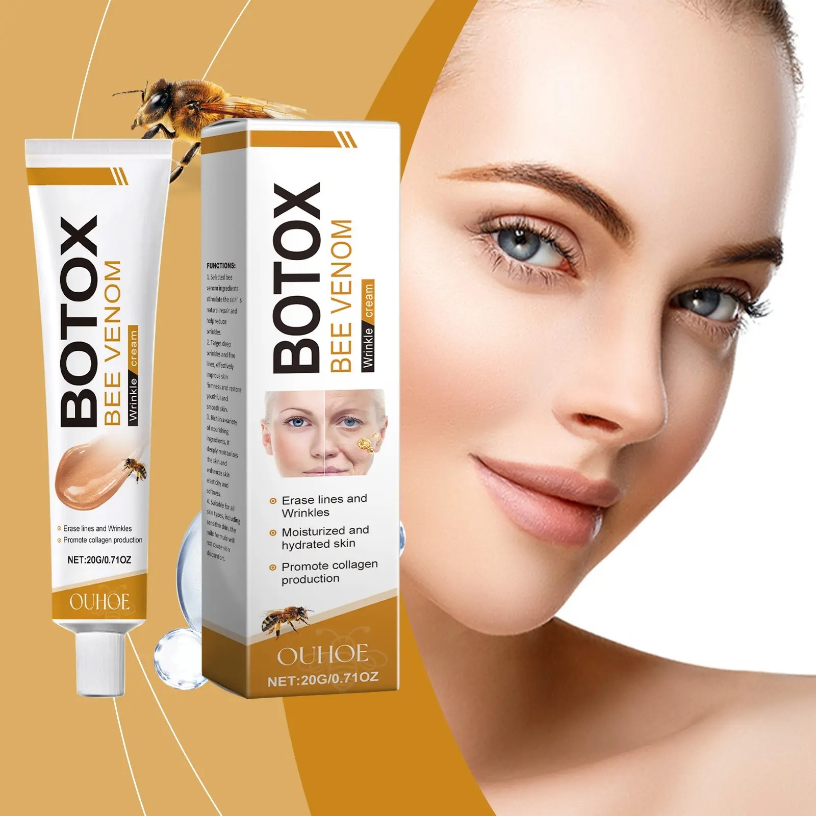 Whitening & Moisturizing Bee Venom Facial Care Cream – Brightening