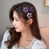 Pack Off 06 Star Design Girl Hair Clip | Hair Clip For Women | Best Quality Hair Clip ( Random Color ) - Image 5