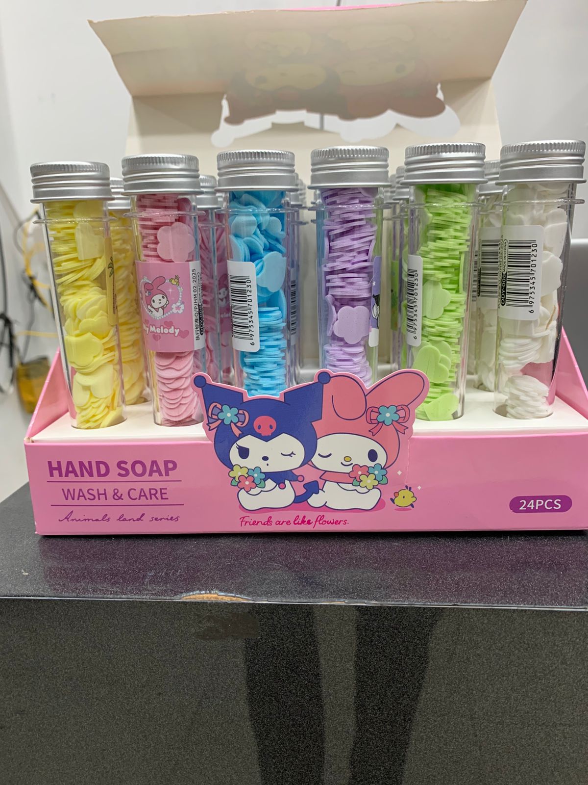 100 PCS Disposable Flower Paper Soap with Portable Tube – Multi-Color Travel Sheets for Hand Washing & Outdoor Use- Random Color - Image 4