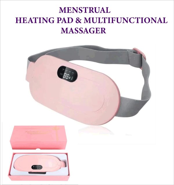 Heating Pad Women Period Pain Cramp Relief Belt | Portable Electric Menstrual Heating Pad With 3 Heat Levels & 4 Massage Modes For Belly And Waist Pain Relief - Image 3