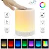 Portable Touch Lamp Bluetooth Speaker | Smart Touch Night Light Desk Lamp Color Changing