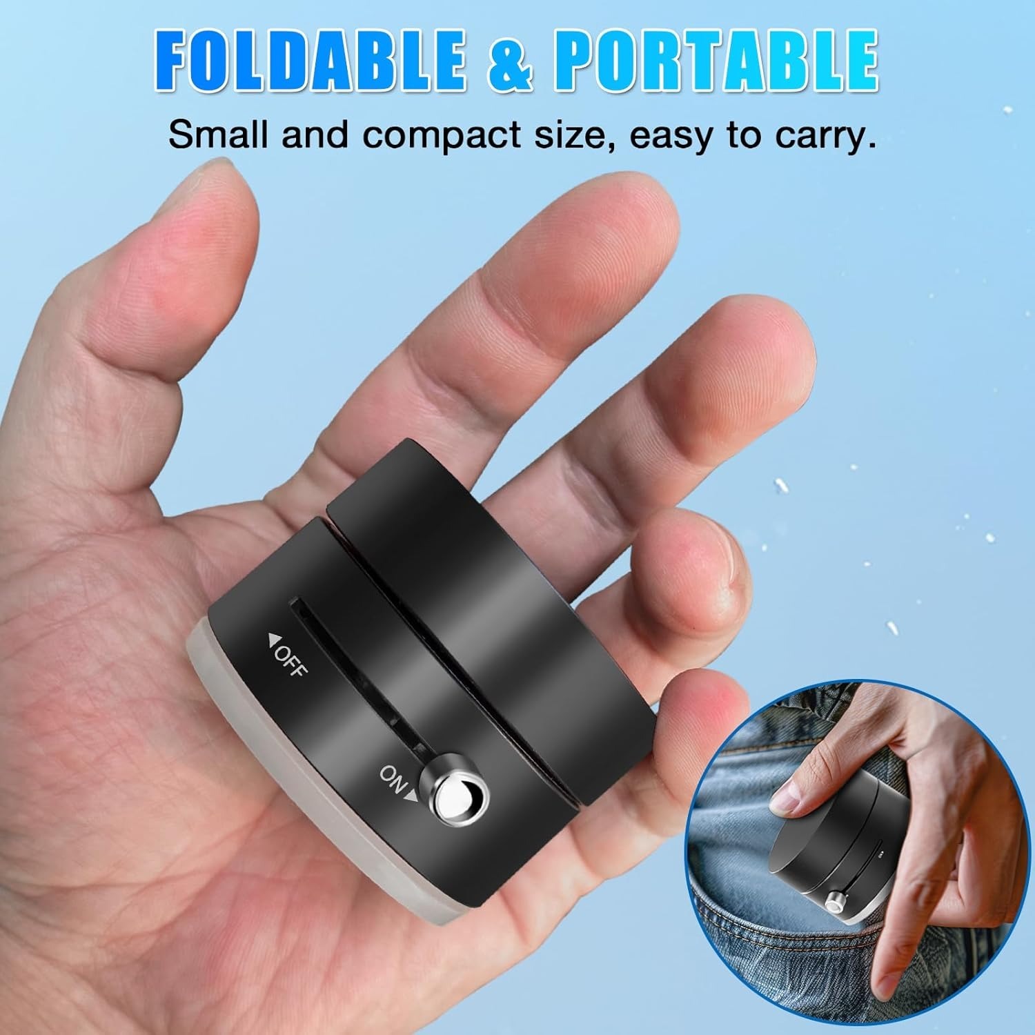 Vacuum Magnetic Suction Cup Folding Swivel Stand – Double-Sided Universal Mobile Phone Holder - Image 3