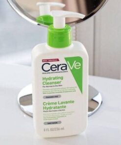 CeraVe Hydrating Cleanser with Hyaluronic Acid & Ceramides – Moisturizing Face Wash for Normal to Dry Skin (237ml)