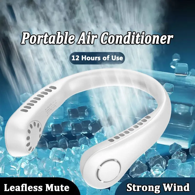vaneless Hanging Neck Fan | portable rechargeable fan bladeless neck fan (random color) - Image 5