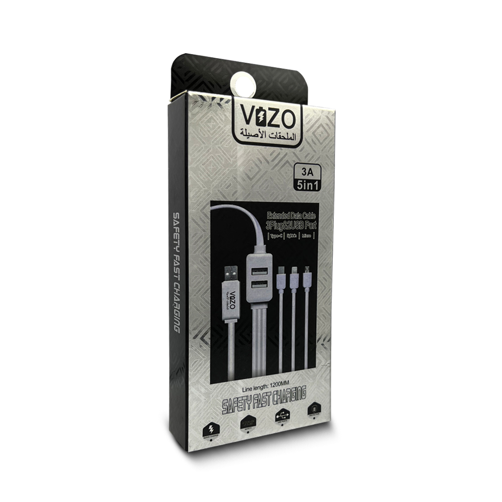 VIZO 5-in1 Fast Data Cable USB extended data cable
