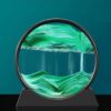 3D Dynamic Moving Sand Art Table Lamp with Wooden/Metal Stand: LED Sandscape Quicksand Night Light for Relaxing Home Decor. This Mesmerizing - Image 3