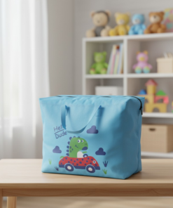 Large Capacity Storage Bag With Cute Dinosaur Print – Foldable