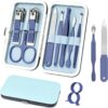 Premium Manicure & Pedicure Kit – Stainless Steel Nail Clippers Set with Grooming Tools for Hand, Foot & Facial Care – Travel Case Included ( 10 PCS Creative Smiley Nail Tool Set ) - Image 4