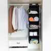5 Shelf Clothes Hanging Organizers Pant Organizer Wardrobe Section Storage Closet Organiser (random color)