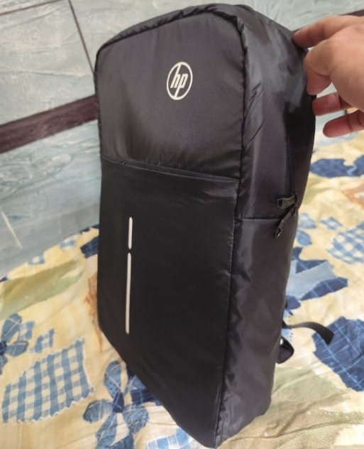 HP Lightweight Water Resistant Laptop Backpack Black Durable Quality Reliable Utility Comfortable Carry Stylish Design - Image 5