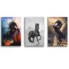 3Pcs Home Decor Photo Tiles Elegant Design Compact Build Perfect Choice For Home Office And Gift Use - Image 2