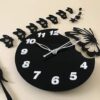 3d wall clock Butterfly Wooden Wall Clock