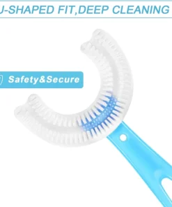 Big Size Baby Toothbrush Toddlers Teeth Cleaning Brush Kids U Shaped Toothbrush