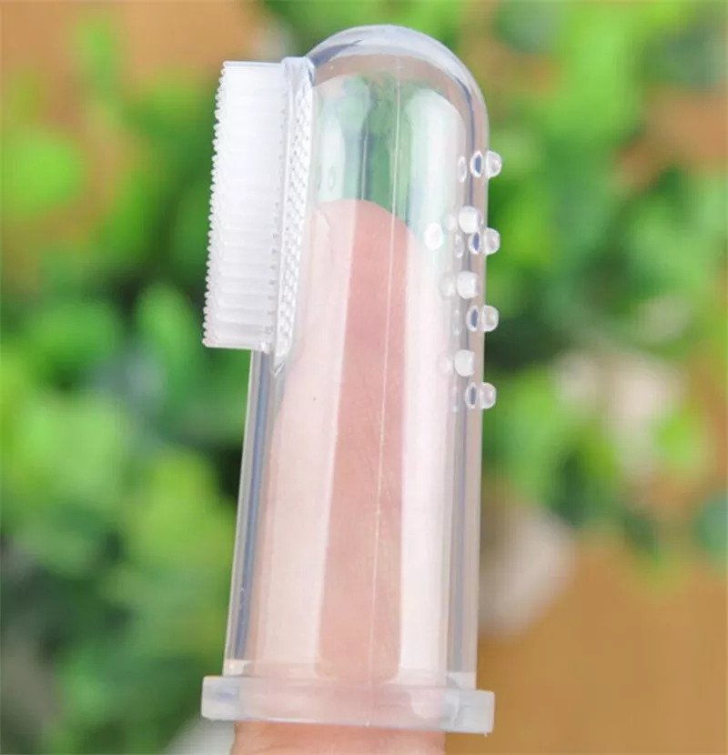 Baby Finger Toothbrush Silicon Toothbrush+Box Children Teeth Clear Soft Silicone Infant Tooth Brush Rubber Cleaning Baby Brush - Image 4