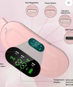 Heating Pad Women Period Pain Cramp Relief Belt | Portable Electric Menstrual Heating Pad With 3 Heat Levels & 4 Massage Modes For Belly And Waist Pain Relief
