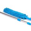 Micro Fiber Fan Duster Flexible Duster With Telescopic Stainless Steel Handle for Fan Cleaning Specially (random color)