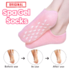 1 Pair Reusable Silicone Spa Gel Socks For Dry Feet And Cracked Heel Treatment – Moisturizing Hydrating Softening And Skin Smoothing Overnight Foot Care - Image 2