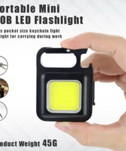 Multifunction 500 Lumens Mini Pocket COB LED Portable Keychain Light