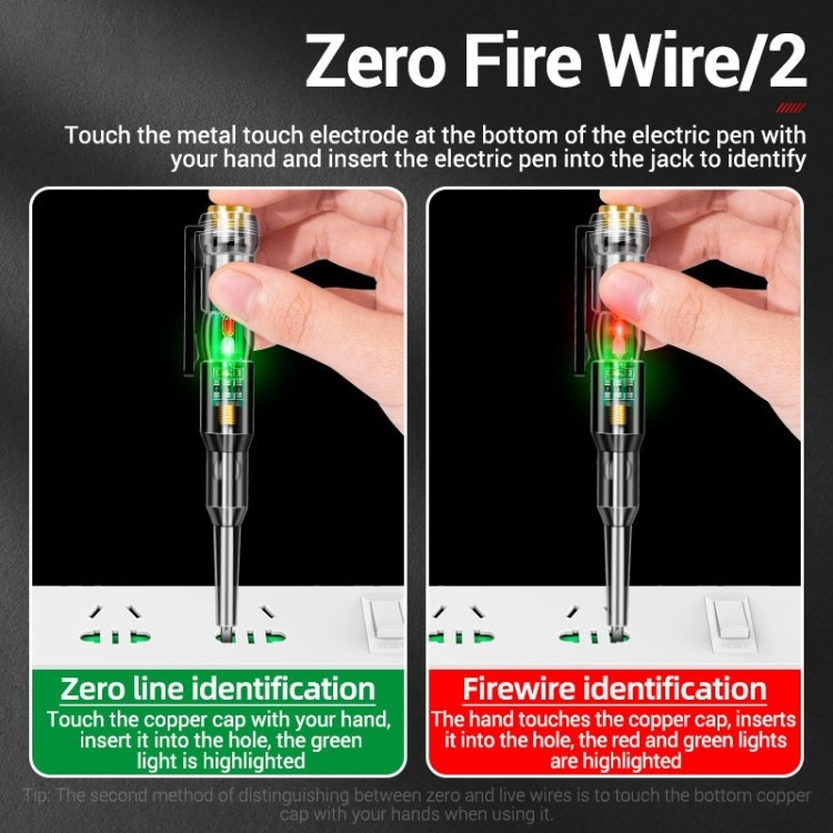 Intelligent LED Photometer Test Pen Voltage Detector Voltmeter 24-250V Electric Circuit Tester Screwdriver Indicator Tool For Safe Electrical Inspection - Image 3