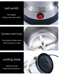 Electric Coffee Grinder for Home Nuts Beans Spices Blender Grains Grinder Machine Kitchen Multifunctional Coffee