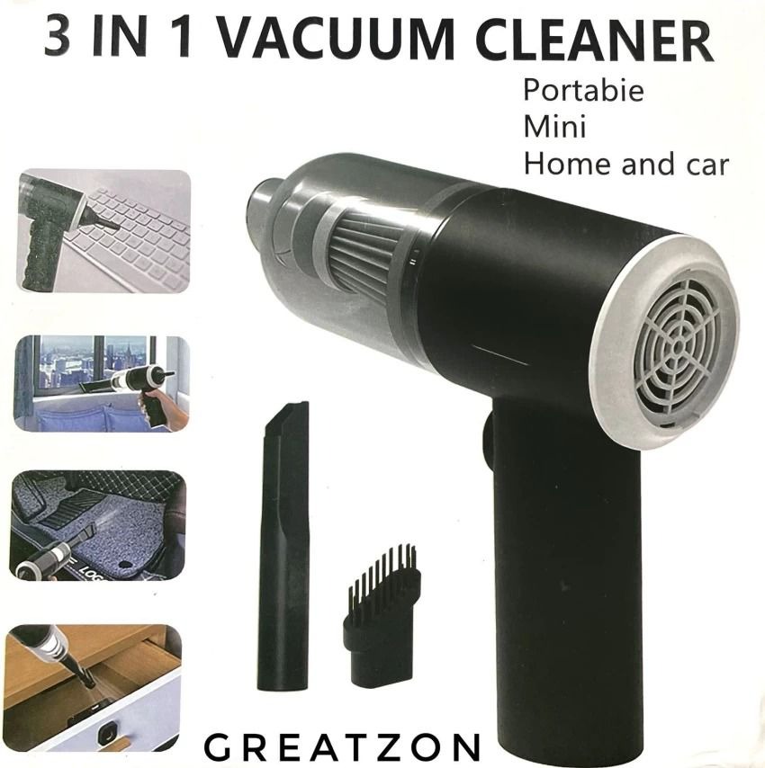 3 in 1 Portable Wireless Vacuum Cleaner – High Power Suction