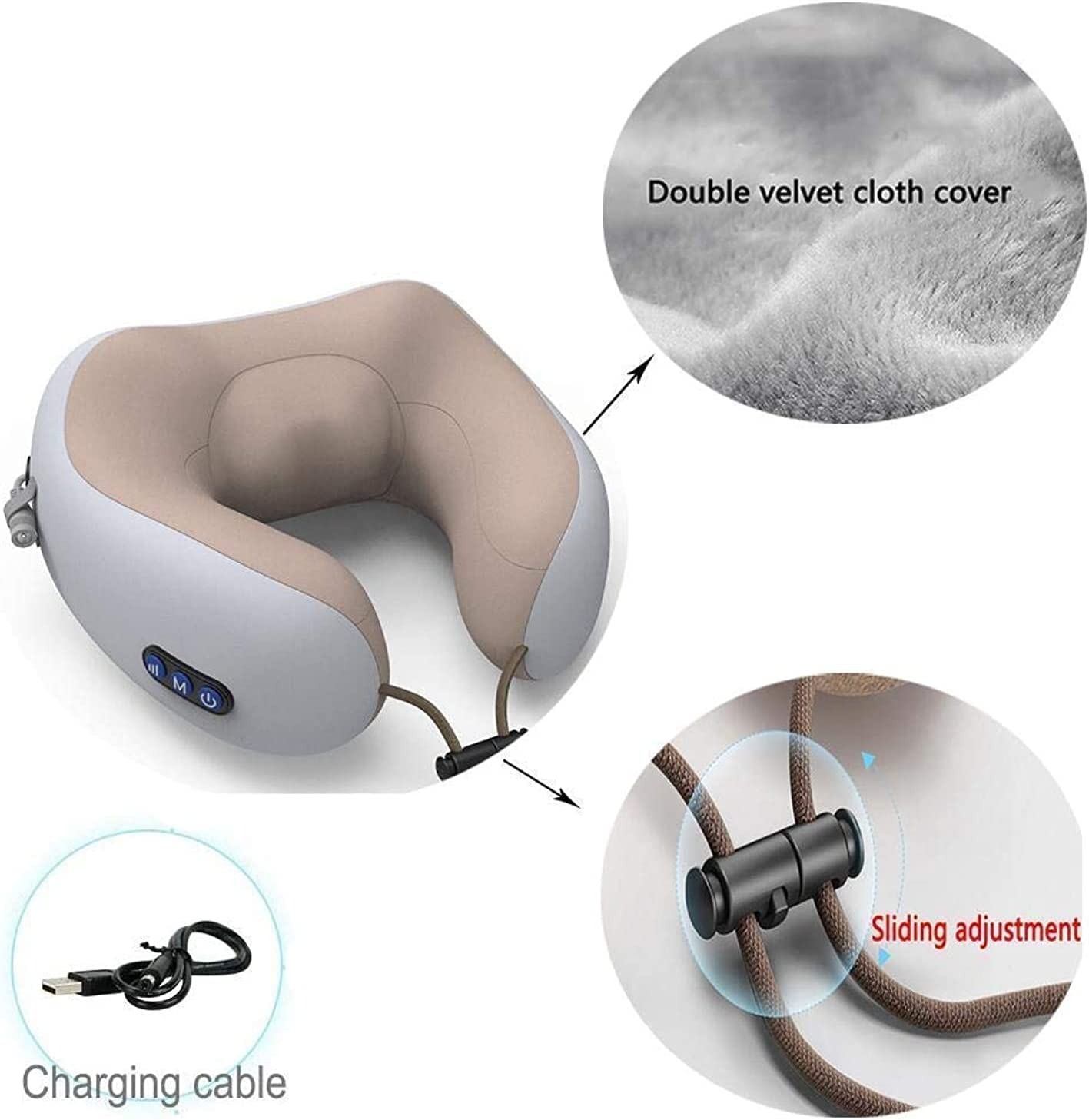 Rechargeable Neck Massager U-Shaped Pillow – Multifunctional Portable Shoulder & Cervical Relaxing Massage for Home, Car, Outdoor - Image 4