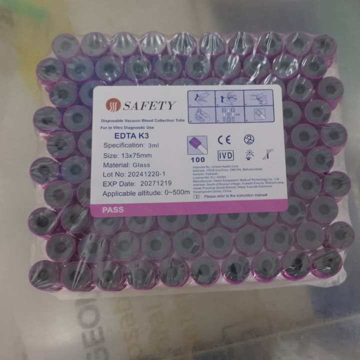 100Pcs Safety Blood Collection Tube erfect Choice For Medical Blood Storage And Laboratory Needs - 3ML - Image 3
